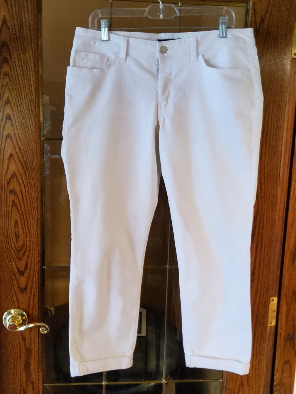 Banana Republic Factory White Ankle Crop Jeans